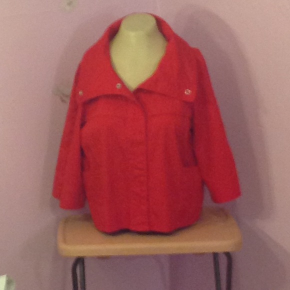 DANIELLE B women's High Collar Jacket LP red - Picture 6 of 8